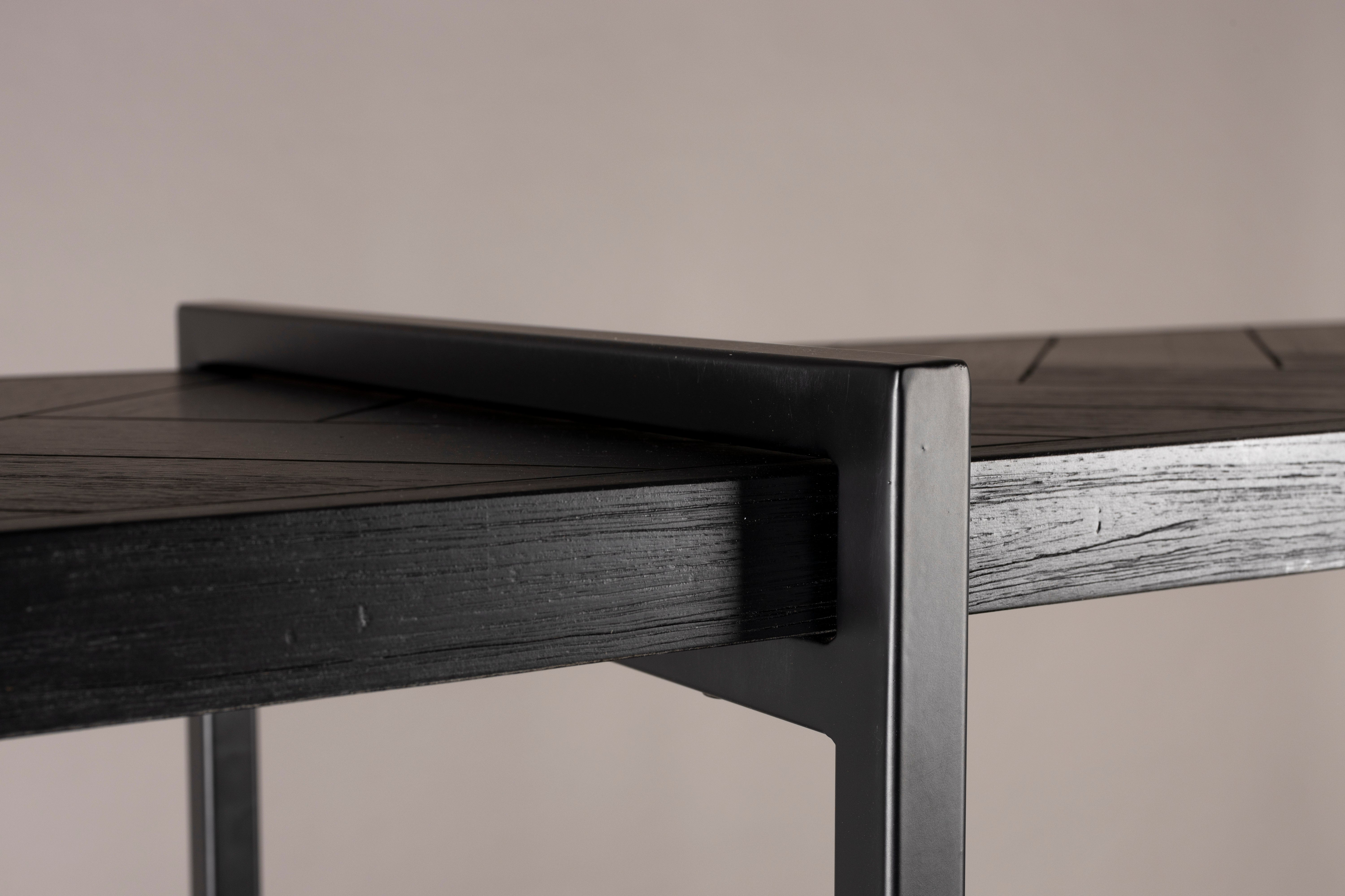 Dutchbone Class Herringbone Black Oak Wood Display Unit